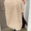 Thumbnail: Lambswool premium shearling fur coat in beige