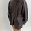 Thumbnail: High Neck Faux Leather Jacket in Chocolat