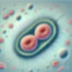 A micro-organism reproducing via binary fission