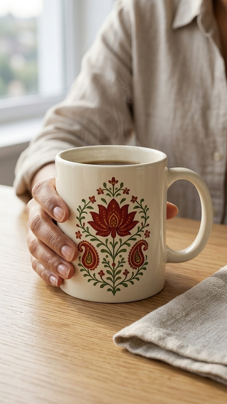Thumbnail: Floral 102 Ceramic Coffee Mugs