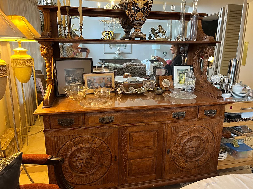 Beautiful pieces like this R.J. Horner antique buffet have been a part of years of special memories. Letting go can be very difficult.