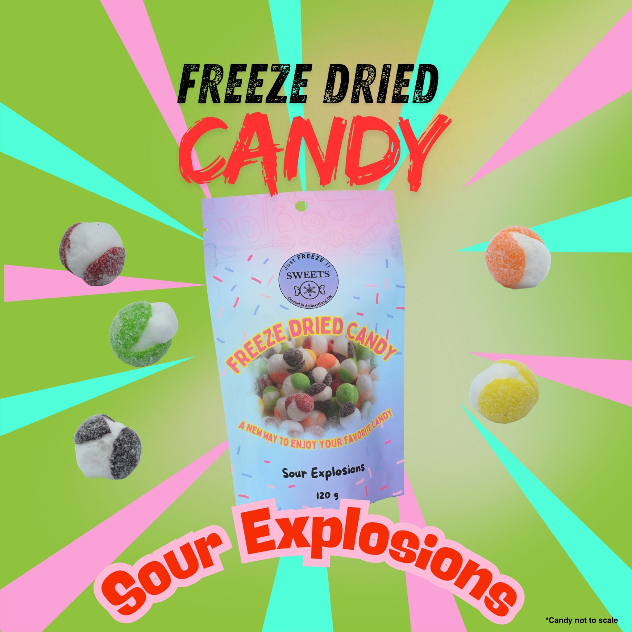 Sour Explosions - Freeze Dried Candy Canada