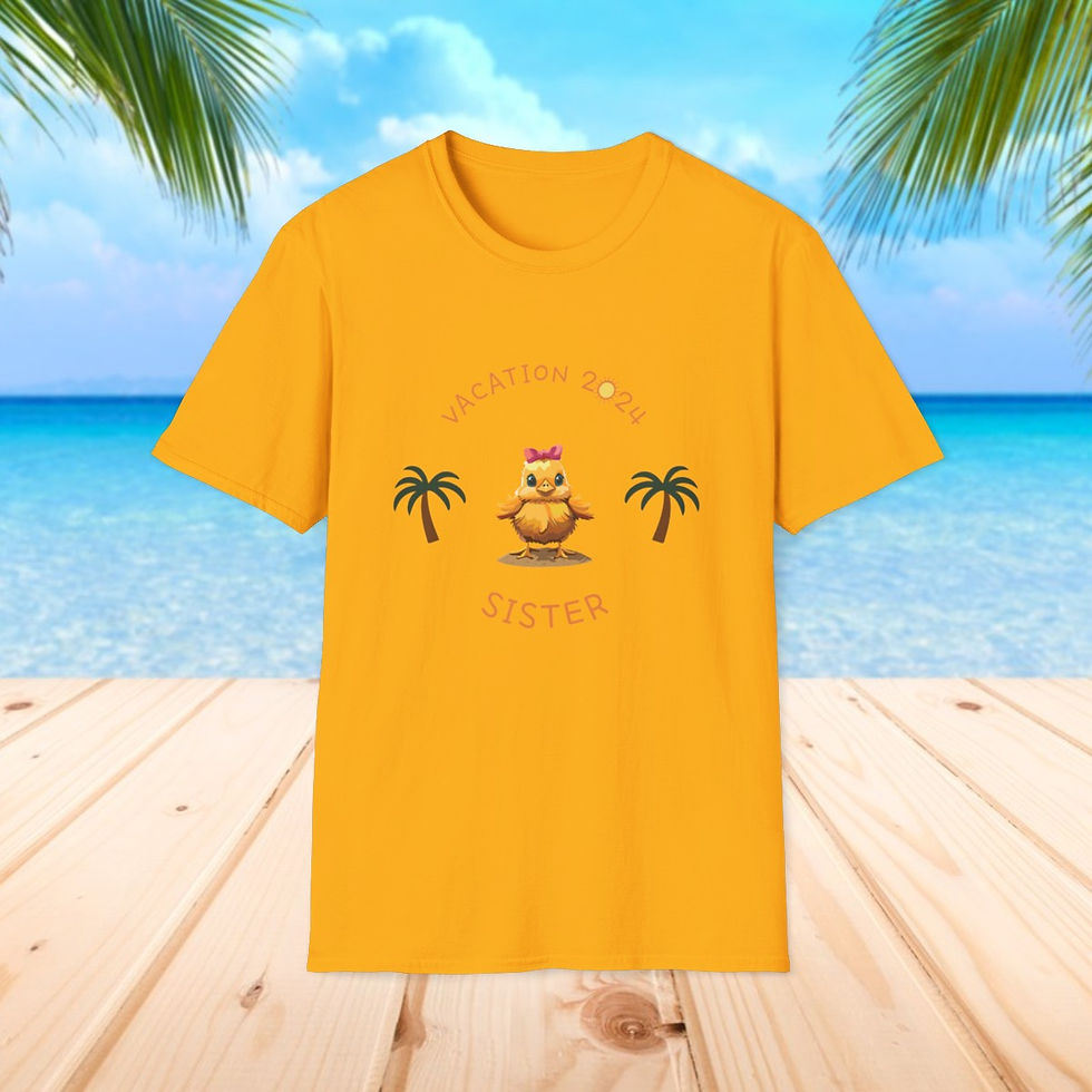 Thumbnail: Funny Chicken Family Vacation Shirt 2024 - Sister