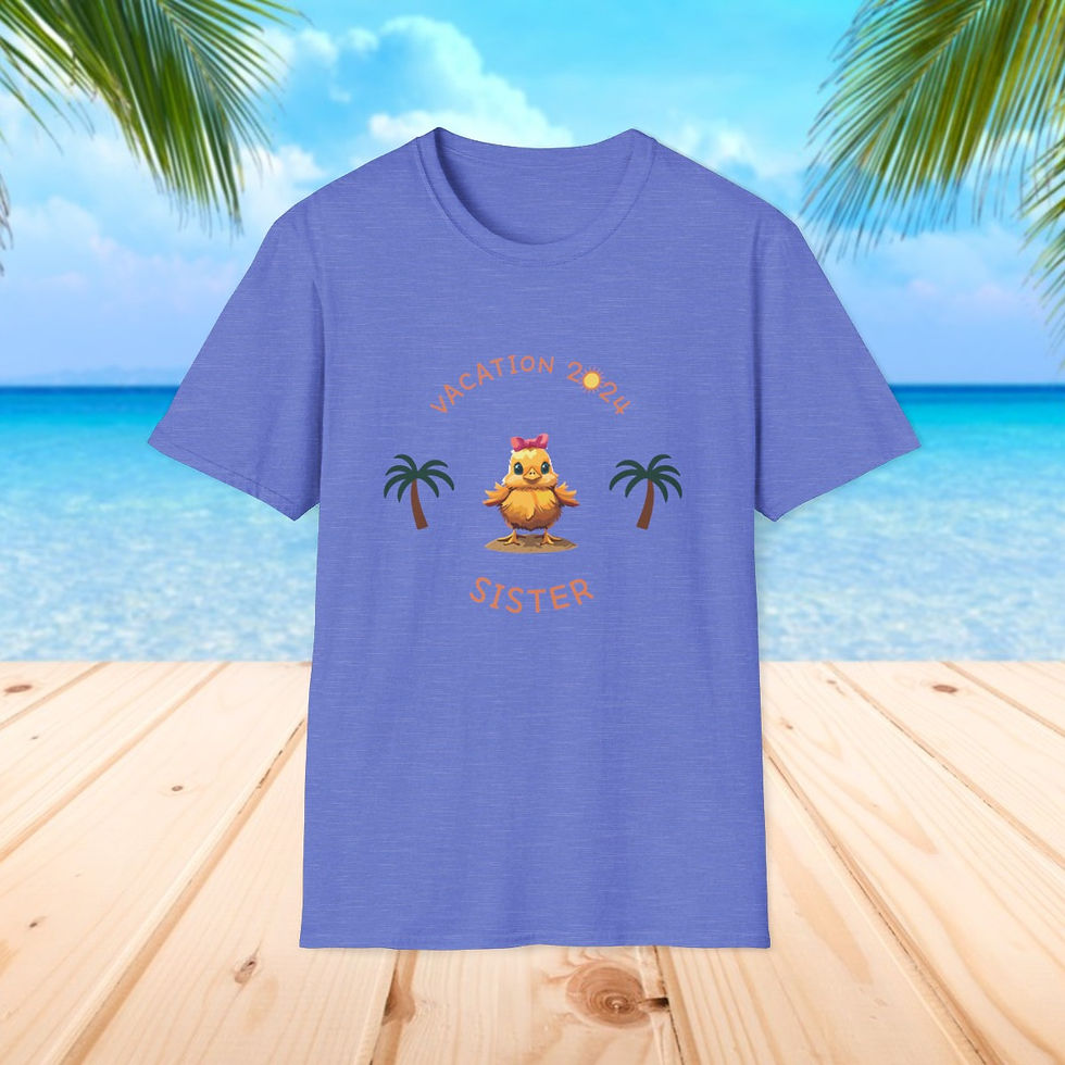 Thumbnail: Funny Chicken Family Vacation Shirt 2024 - Sister