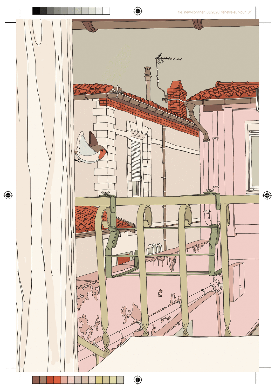 L'oiseau et la fenêtre