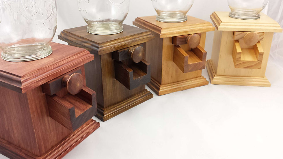 Thumbnail: PEANUT M&M Wood Candy Dispenser - Stained - Choose your stain color