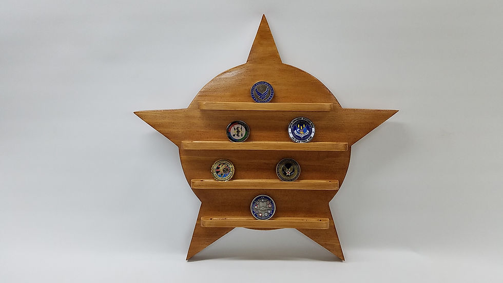 Thumbnail: Wall Hanging Challenge Coin Holder - Display - Firefighter, Police, Sheriff,misc