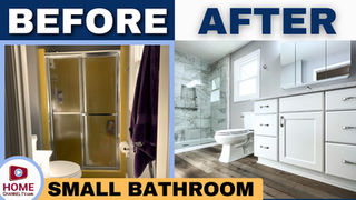 Small Bathroom Remodel: Tight Space Turned Stylish Retreat