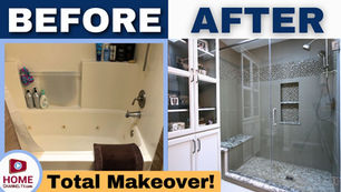 before after bathroom remodel video tour