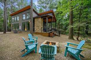 tiny house cabin in the woods
