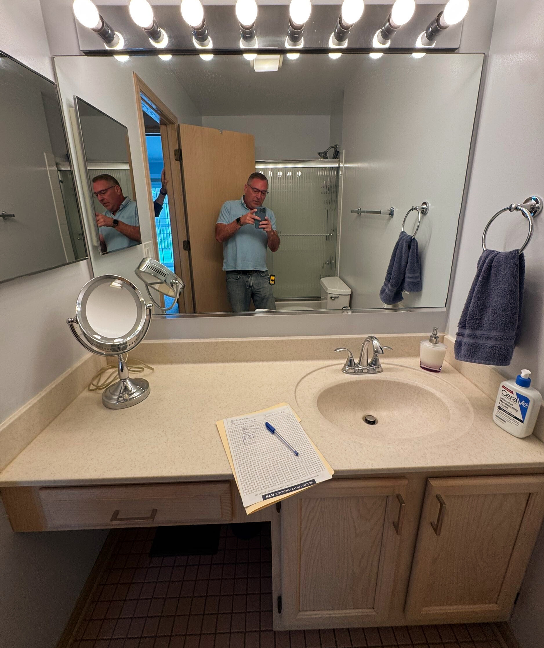 vanity before remodel
