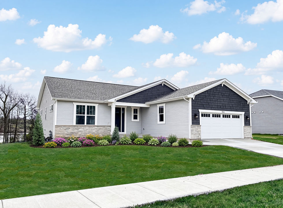 Birch ranch home plan by US Shelter Homes in Delavan Wisconsin