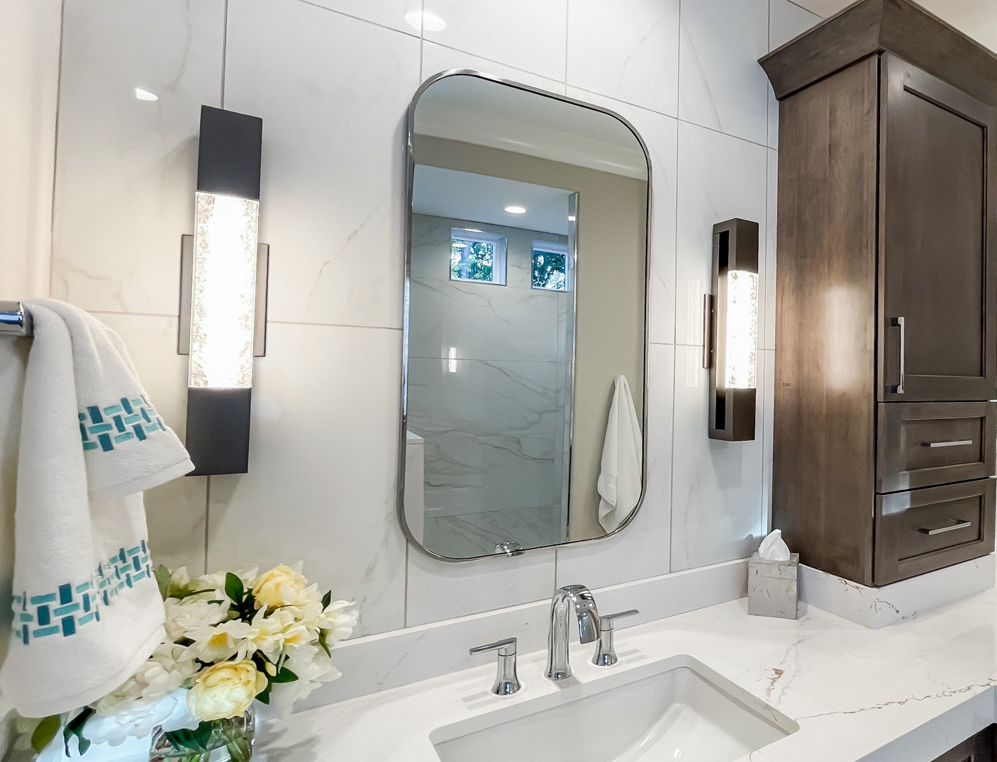 lighting sconces by vanity