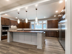 warm modern kitchen design