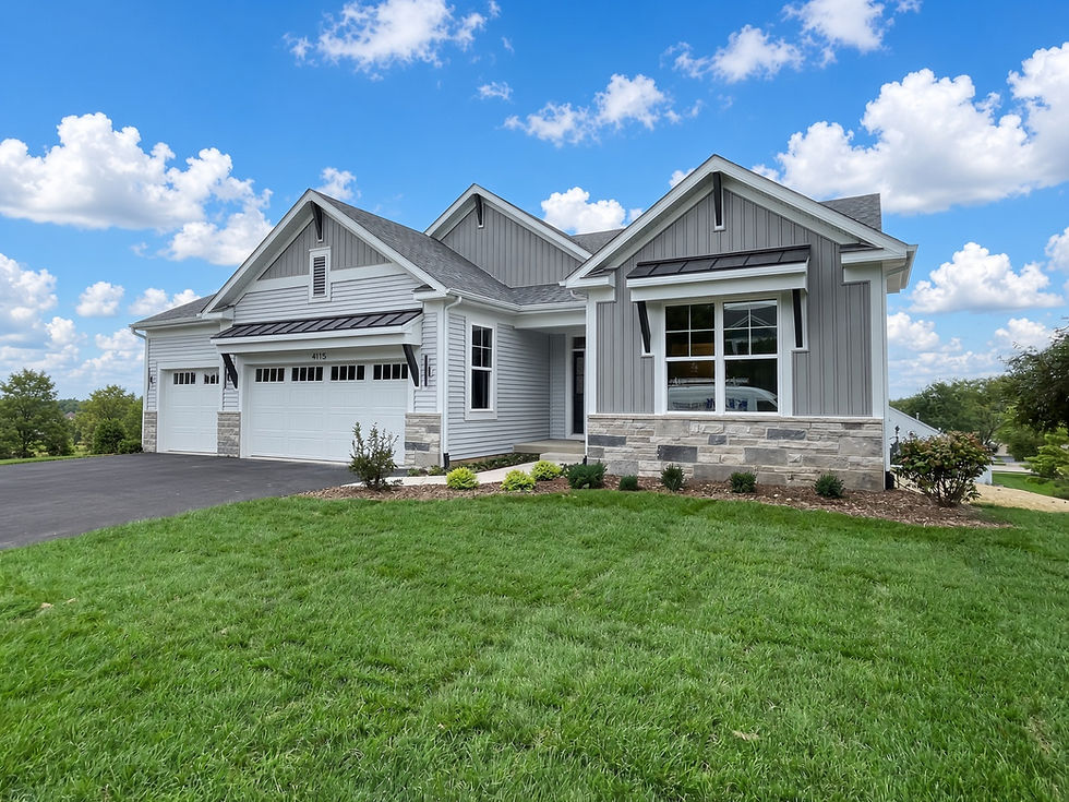 Adams 4 Ranch Plan by KLM Builders at Remington Grove community in Johnsburg IL