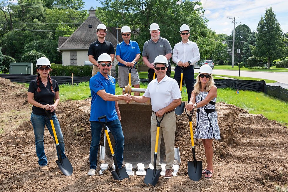 Ground breaking event Highland Terrace Wauconda, Illinois
