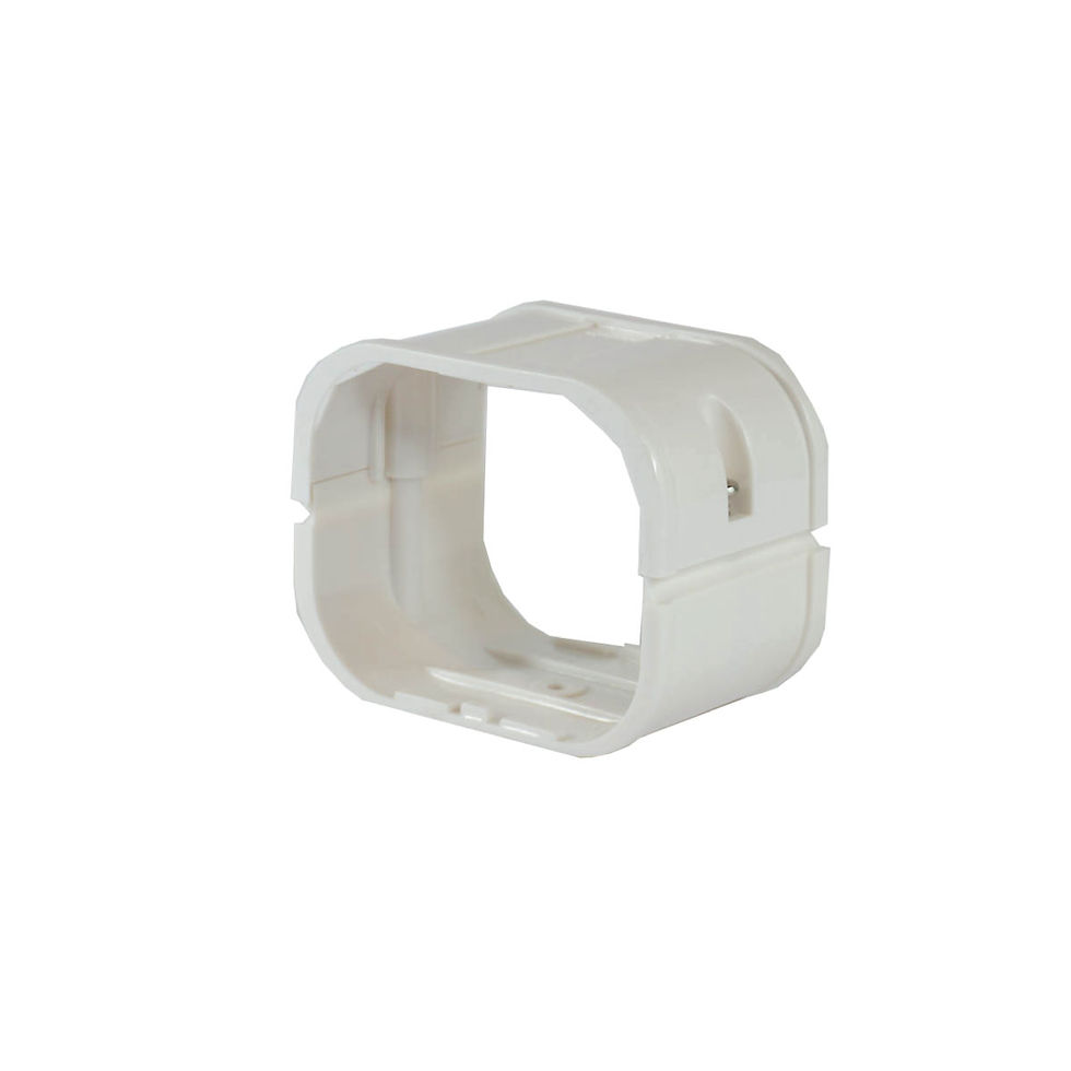 100mm  iDuct  PVC  Joiner Fitting White