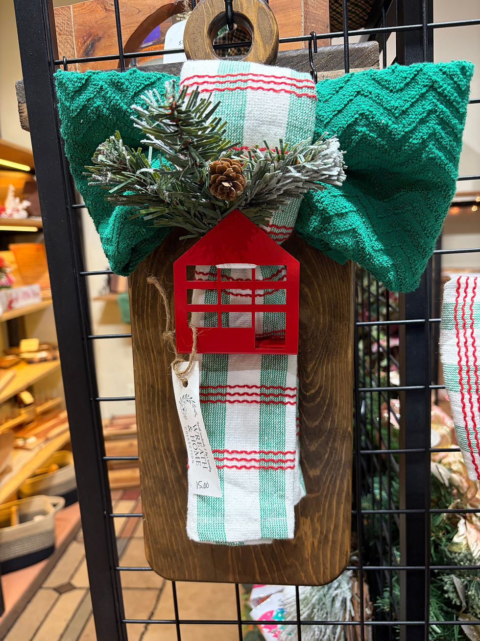 Thumbnail: Seasonal Charcuterie Board with Festive Towels & Ornament