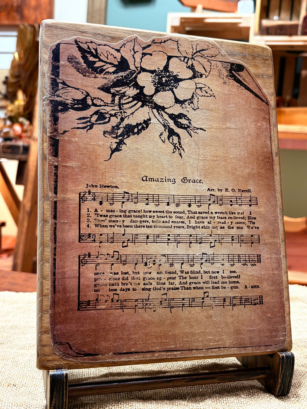 Thumbnail: Amazing Grace Hymn Plaque