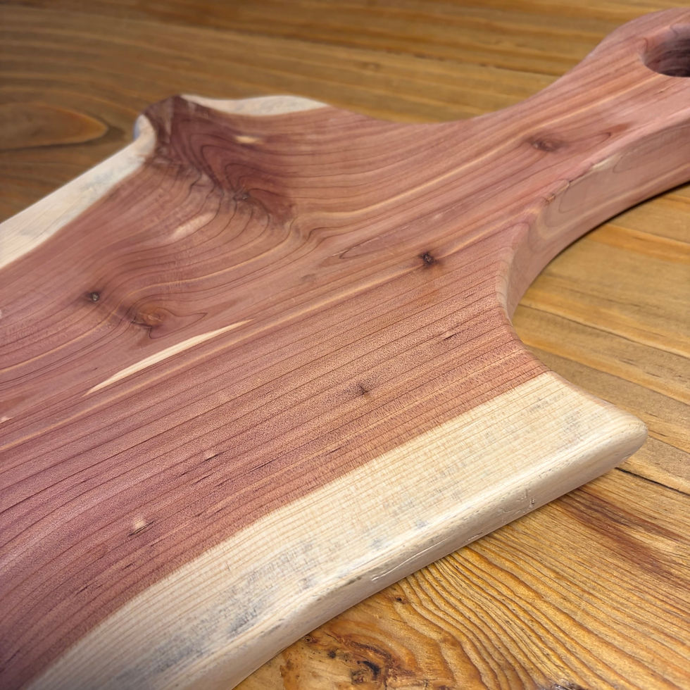Thumbnail: Handcrafted Cedar Charcuterie Board – Natural Live Edge Design