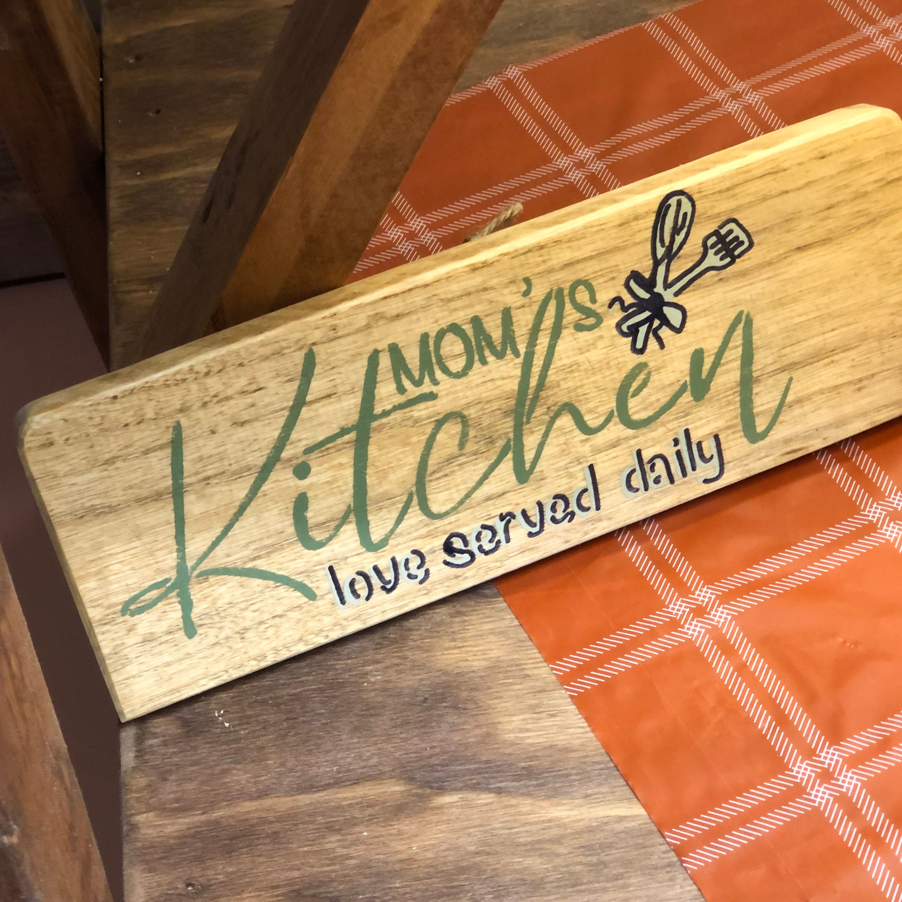 Mom's Kitchen Sign