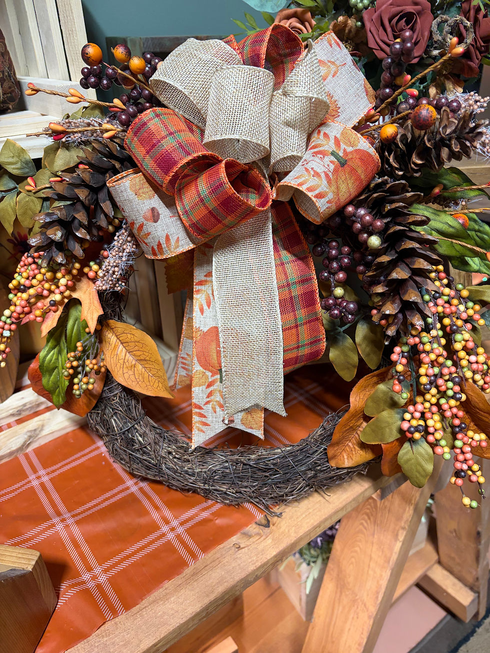 Fall Grapevine Wreath 15"