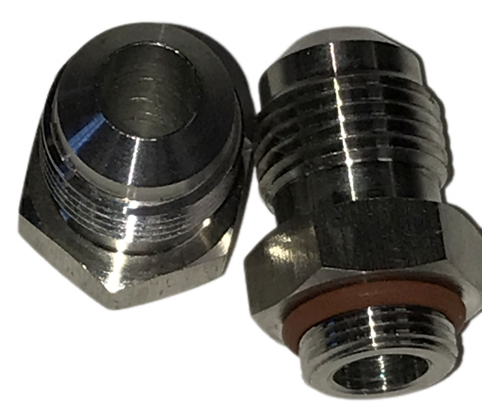 3/8" 45 Degree SAE Stainless Steel fittings with Viton O-ring