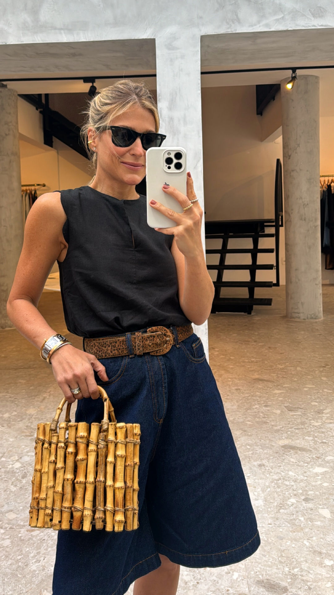 Cesto Amalfi Bambu Glorinha Paranaguá