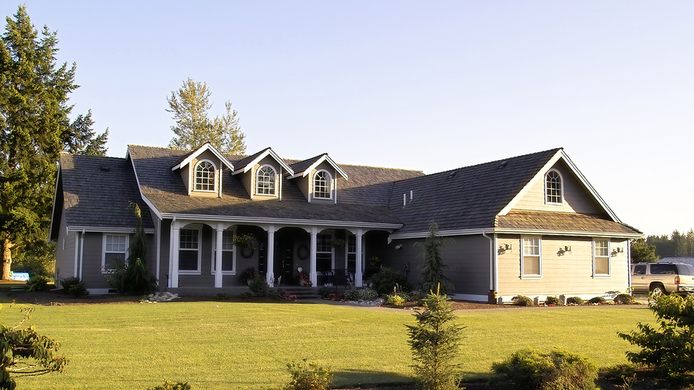 Gray House with Peaks
