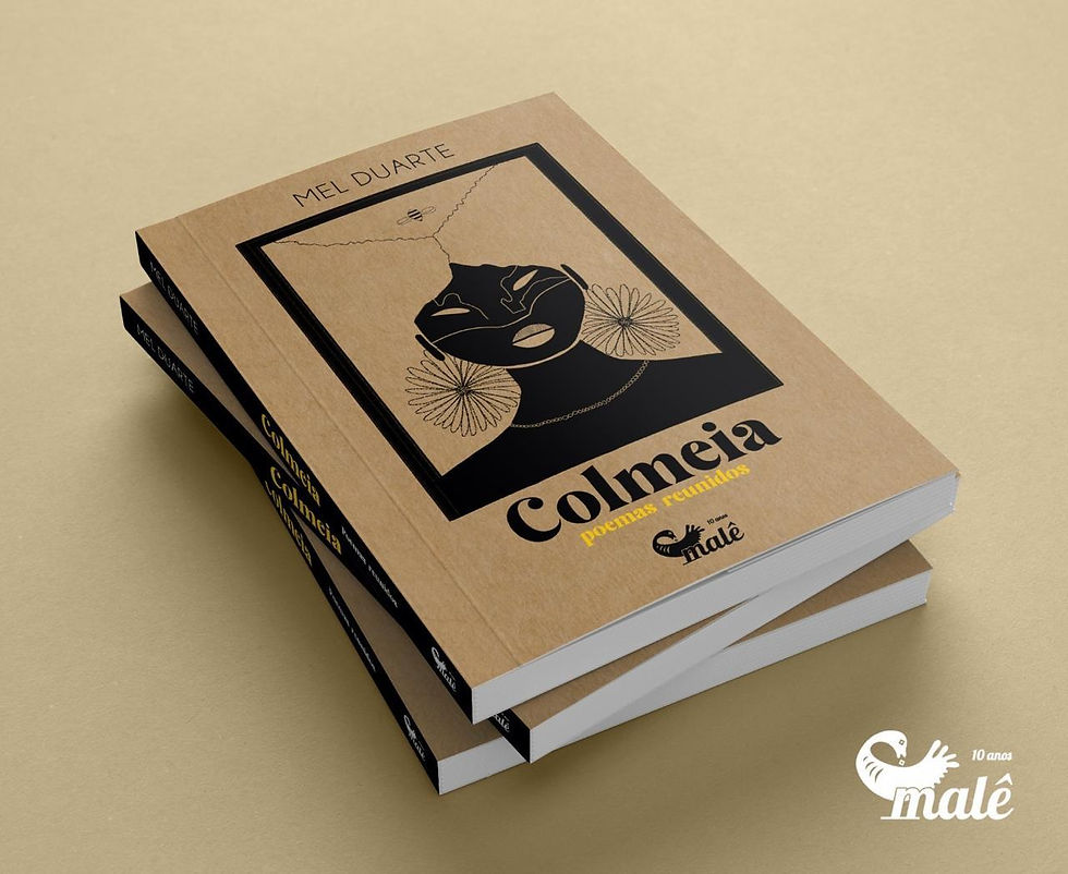 Capa da nova edição de "Colmeia: Poemas reunidos", lançada pela Editora Malê.