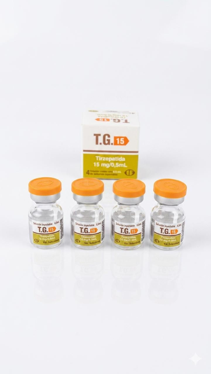 T.G 15mg 4 frasco total 60mg