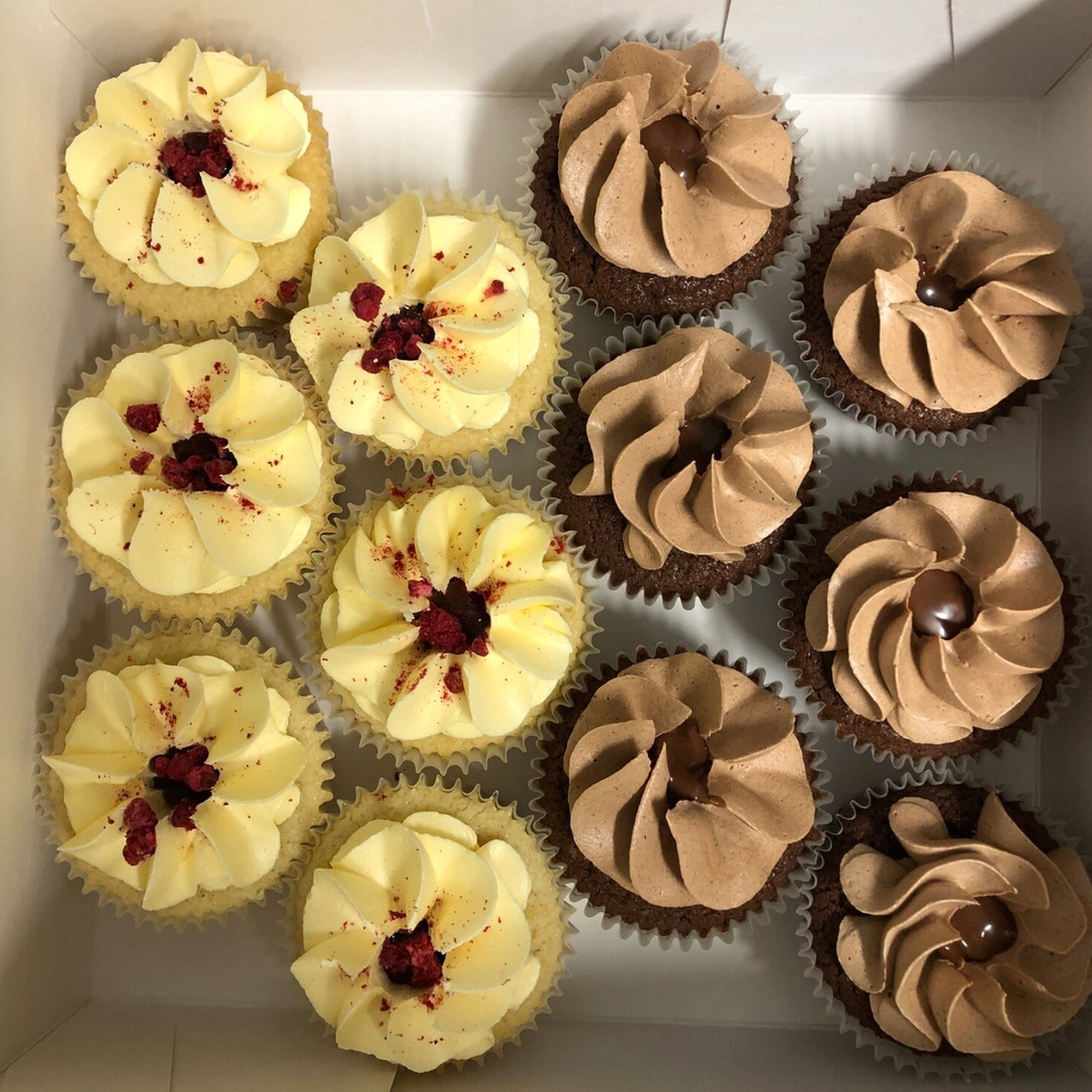 12 X Freshly Baked Vegan Cupcakes