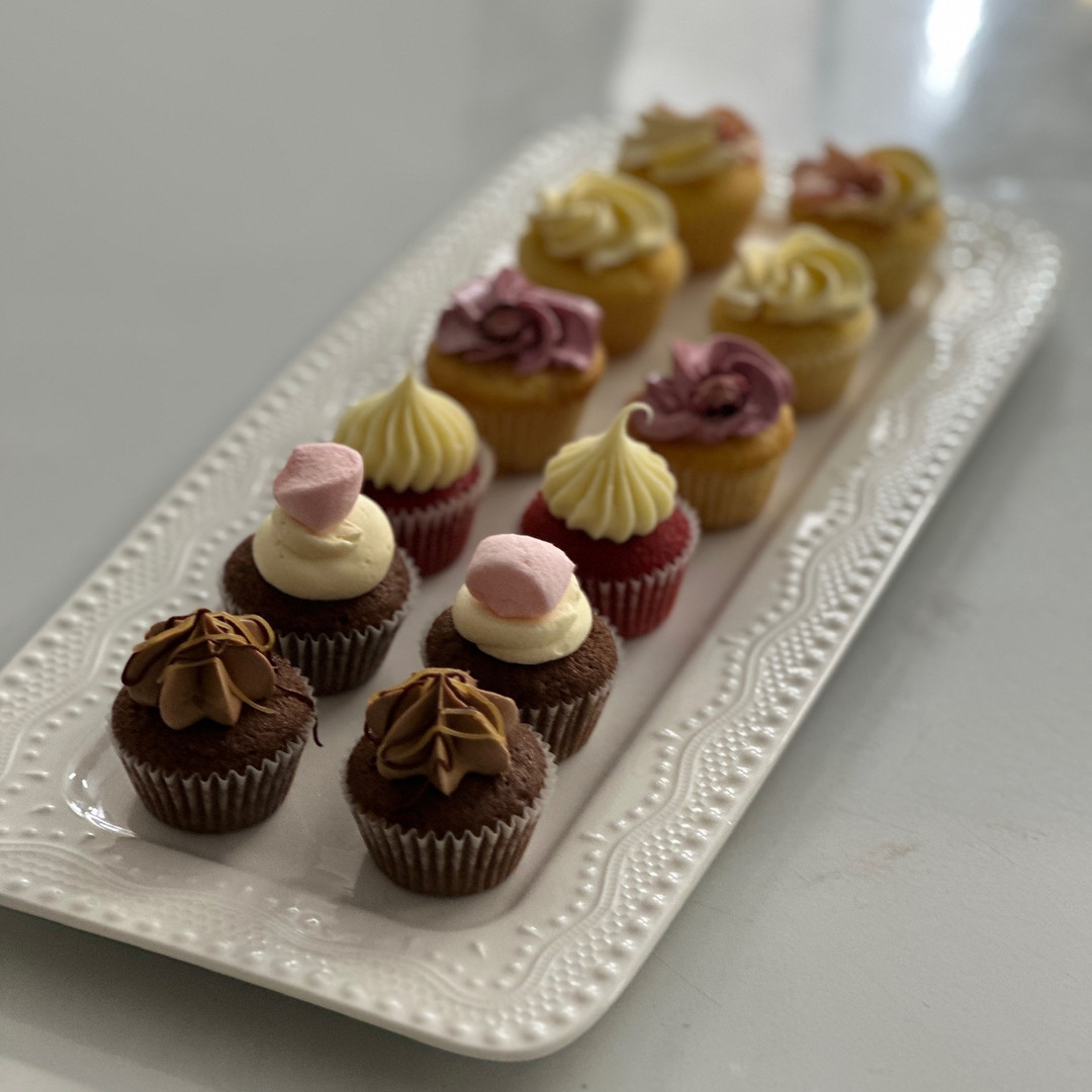 12 X Freshly Baked Petite Cupcake