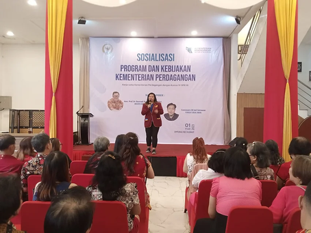 Pemaparan Mahasiswa Wiyatamandala di Sosialisasi Program dan Kebijakan Kementerian Perdagangan