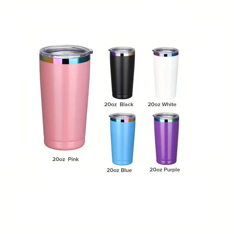 Custom Engraved 20-ounce Rainbow Tumbler