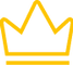 This image is the outline of a gold crown
