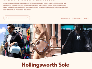 Hollingsworth Sole joins 15 Percent Pledge
