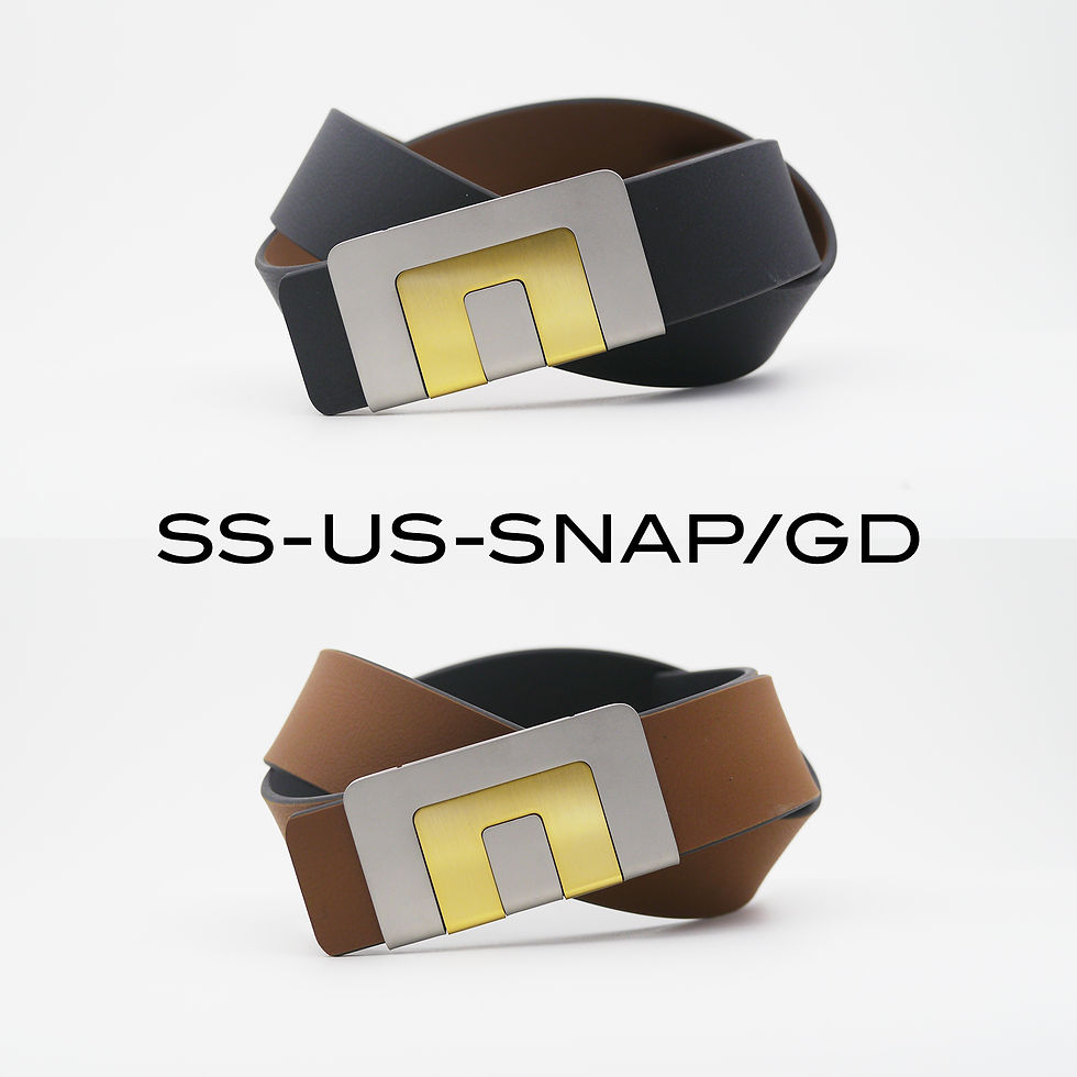 ภาพขนาดย่อ: เข็มขัด MIN BELT หัวเข็มขัดสีเงิน สาย USUAL (ดำ/น้ำตาล)