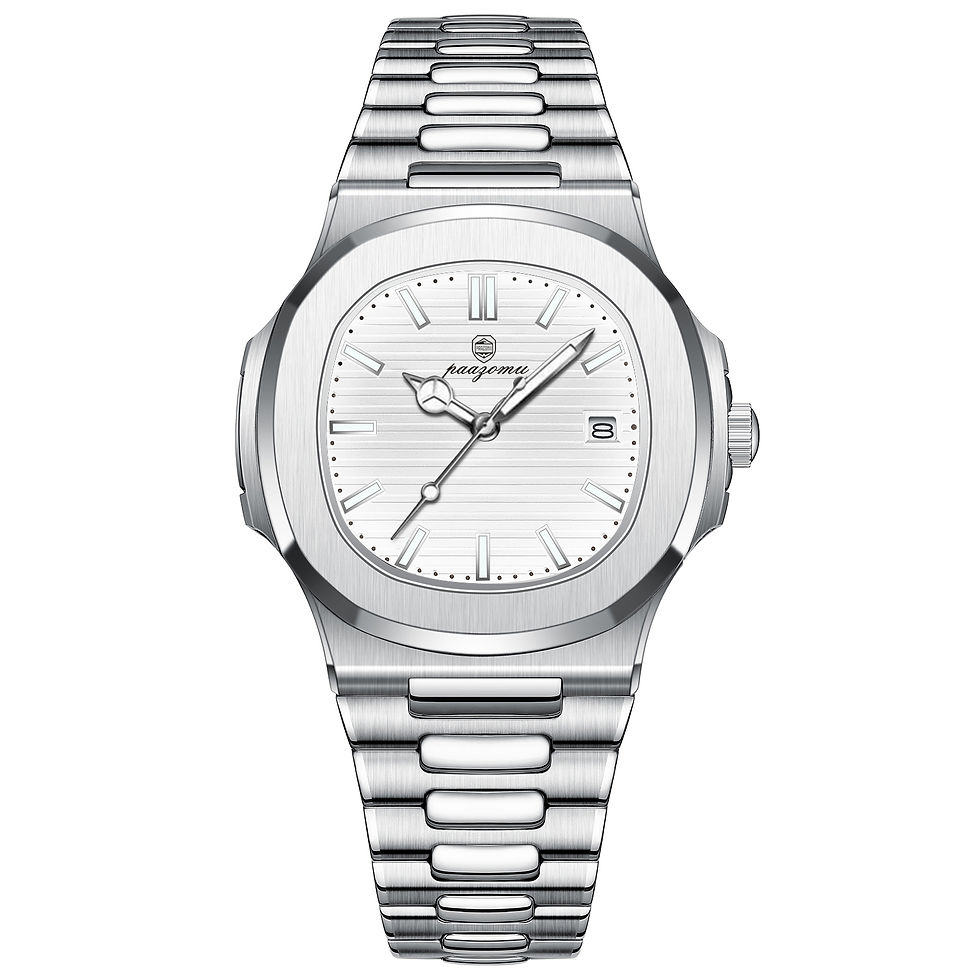 Thumbnail: PENGAGAR Trend Men's Watches Classic Fashion Original Quartz Watch for Man Squar