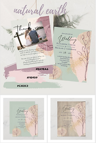 Boho Earth Abstract Wedding Invitations Zazzle Budget