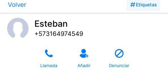 el número registrado en la historia clínica corresponde a un hombre identificado como "Esteban".