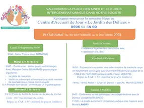Semaine Bleue 2024 en Martinique