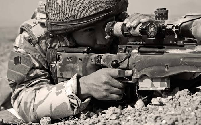 AWM sniper rifle