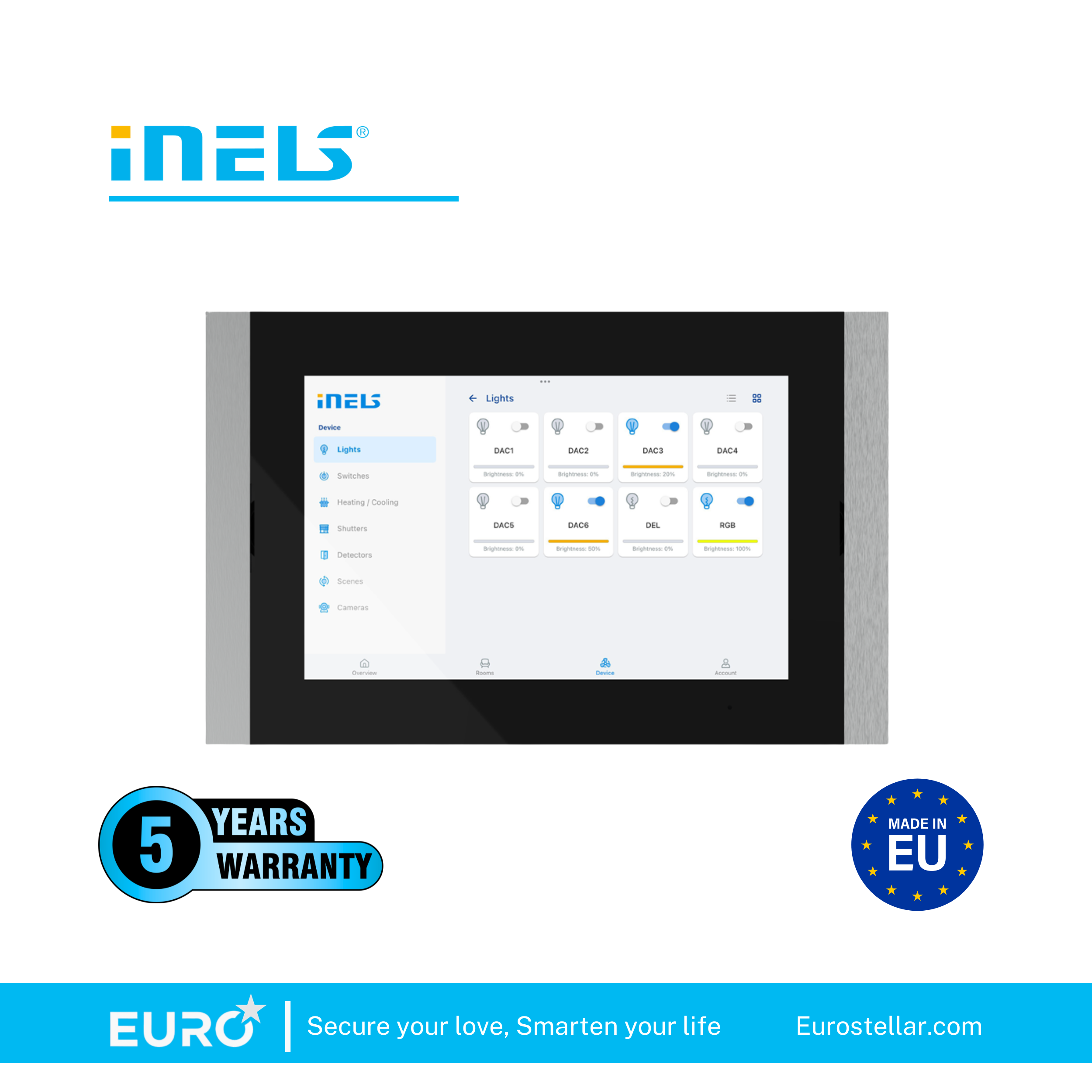 INS10SQ.B Màn hình cảm ứng trung tâm iNELS 10"