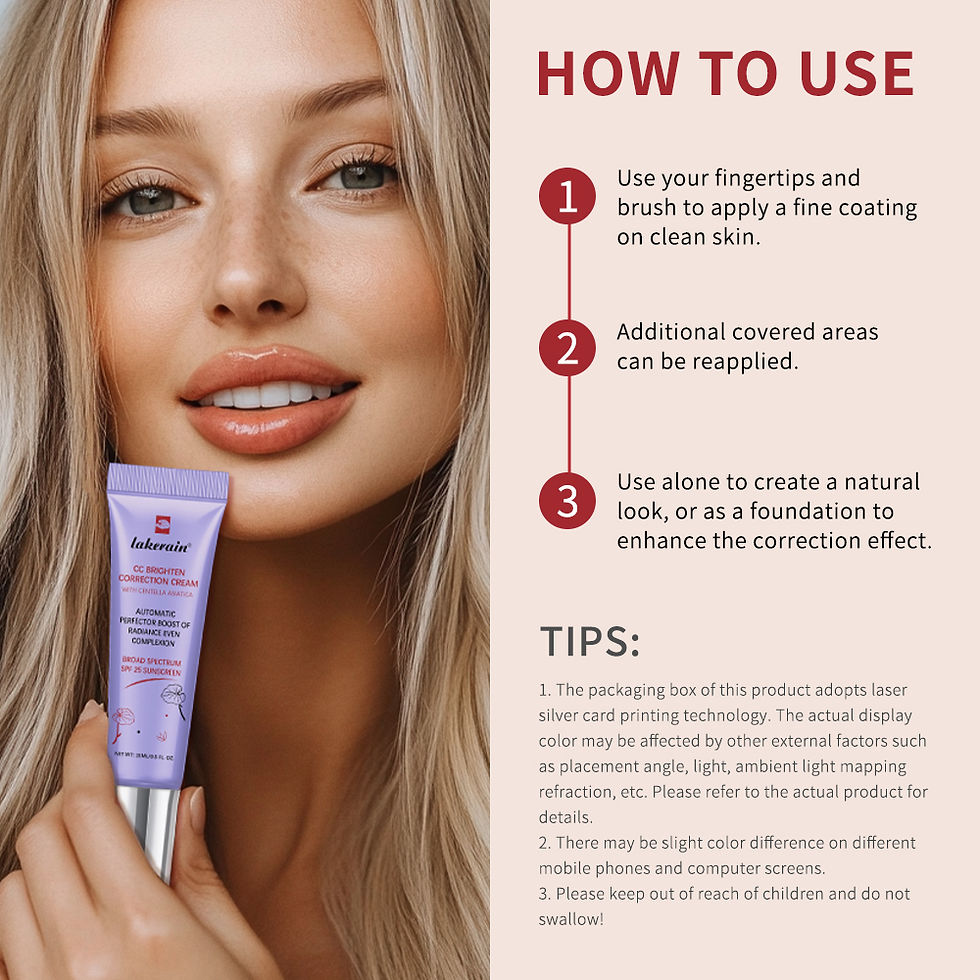 Miniatura: Lakerain - Creme Centella para maquiagem facial, alta cobertura, mudança de cor