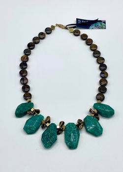 #984 Amazonite & bronzite