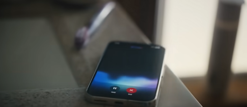 Still image of Google Pixel phone from Gemini ad