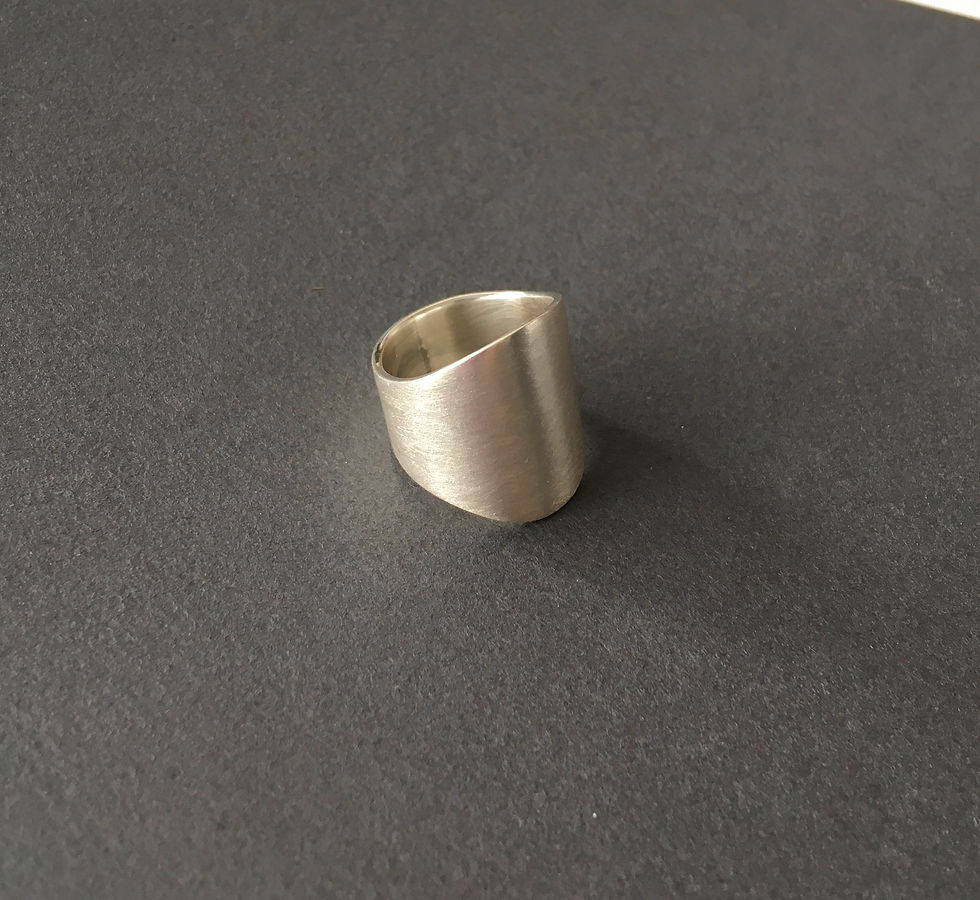 Miniatura: anel de prata chapa