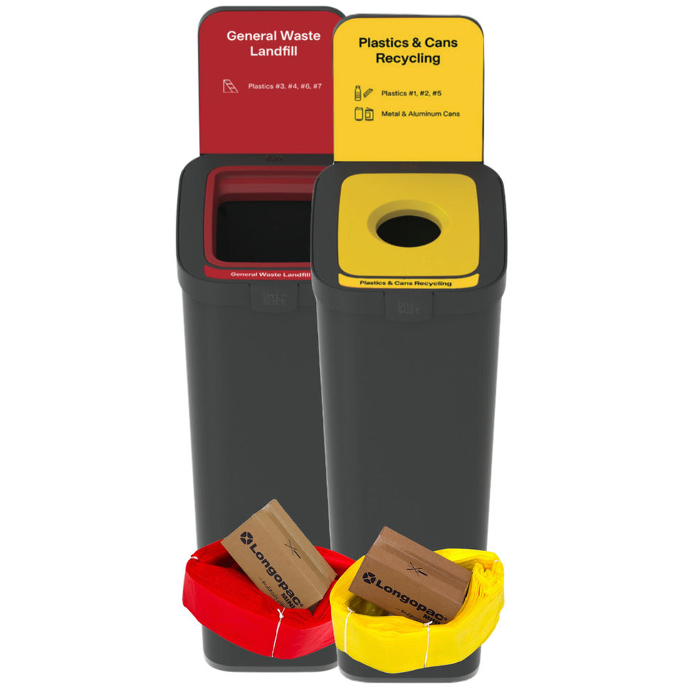 Unisort Climate Recycling Bins and 2 x Longopac cassettes