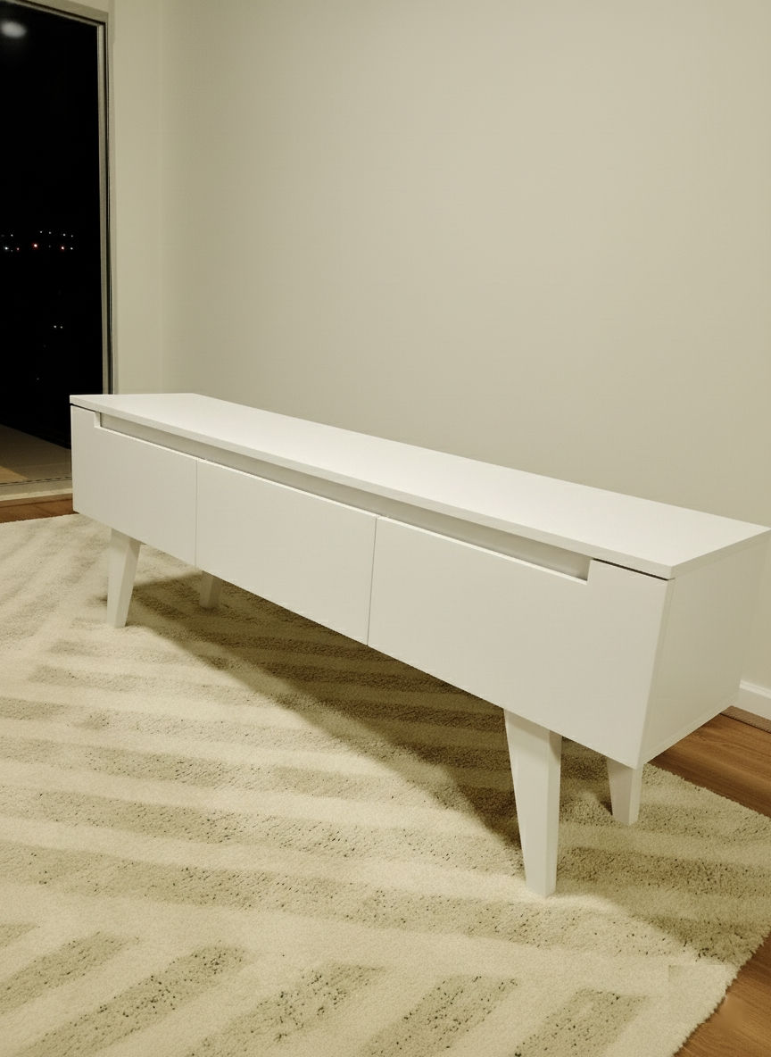 Miniatura: Rack para tv Minimal White 1.40